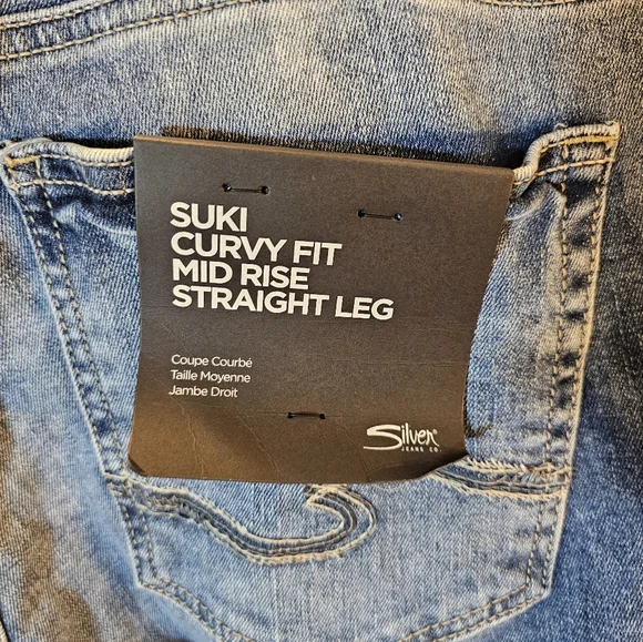 Silver Jeans Blue Straight Leg Denim - Picture 4 of 9